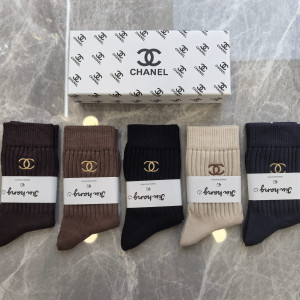 CHANEL 양모 양말 5족 세트