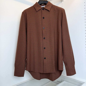 Loro Piana 격자 제카드 셔츠