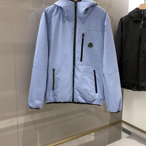 블루 도시 후드 경량 다운 재킷