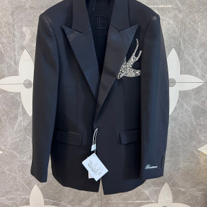 수제 스팽글 장식 블랙 정장 재킷