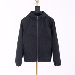 네이비 후드 집업 패딩 자켓